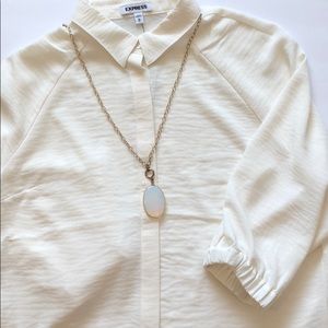 Express white collared shirt